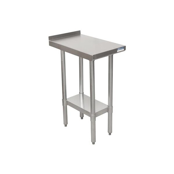 Bk Resources Stainless Steel Filler Table With Undershelf, 1 1/2" Riser 15"Wx24"D SFTS-1524 - main
